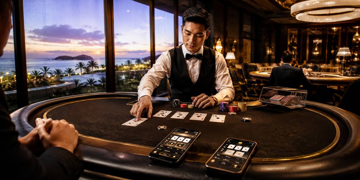 Happy Vegas Bàn chơi trực tiếp, dealer thật, kết nối ngay từ điện thoại